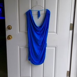 Blue low cut front and back